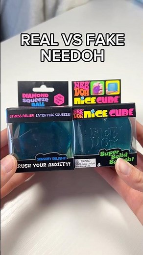 Real vs fake Needoh nice cube / How to tell if it’s a fake Needoh #needoh #shorts