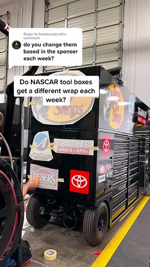 Do NASCAR Tool Boxes Change Wraps Each Week?