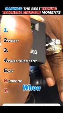 Testing Teachers' Diamond moments