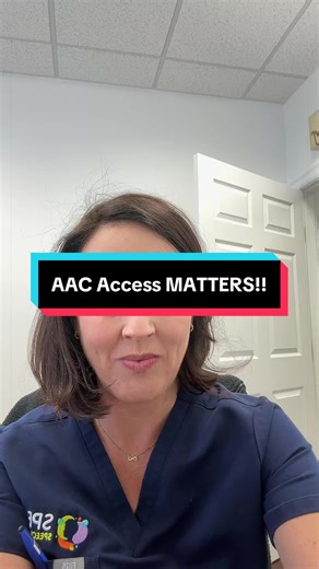 One of the things I’m most proud of at Speak Speech Therapy is this: We fight for functional communication access for every single patient. There are SO many ways to communicate outside of verbal speech. And just because a child’s body isn’t able to produce spoken words yet does NOT mean they don’t have the same right to express their wants, needs, thoughts, humor, personality, and opinions. Communication is a human right. 🤍 As of today — February 24 — we’ve connected 6 patients to AAC. That’s 
