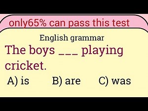 25 English Grammar MCQs with Answers | Basic Grammar Test for Practice | Grammar Learning Expert