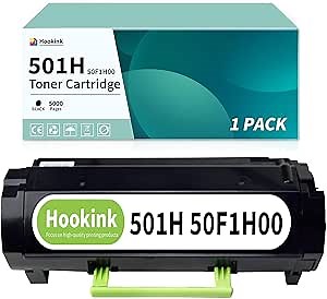 50F1H00 501H High Yield Remanufactured Toner Cartridge Replacement for Lexmark 501H Black Toner Cartridge for MS310 MS310d MS310dn MS312 MS312DN MS410 MS410d MS415dn MS510 MS510dn (5,000 Pages 1 Pack)