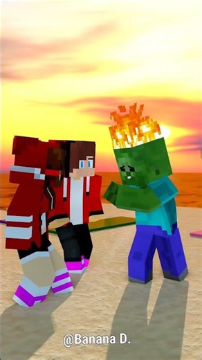 Cool Zombie Team vs Fake JJ x Fake JJ sister Bad Player Team in Beach Fly Kick Battle