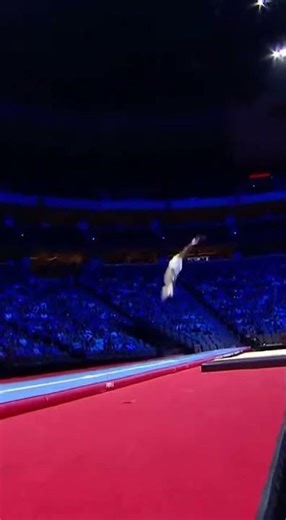 This Gymnast Triggered the Most Insane Pyro I’ve Ever Seen 😱🔥