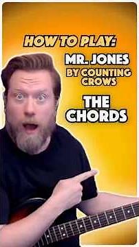 How To Play: Mr. Jones by Counting Crows (Easy Strumming Version)