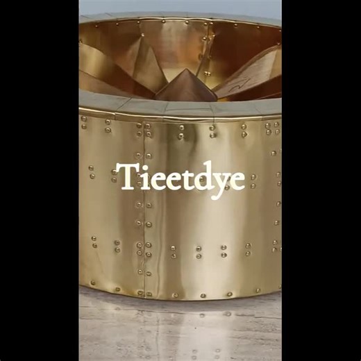 Brass Finish Coffee Table Turbine Aviator Round Table, Industrial Modern Living Room Centerpiece - Etsy