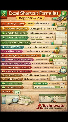 #excel #exceltips #technovate