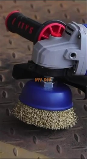 MY DIY SALI 3" Brass Coarse Crimped or Twisted Knotted Wire Cup Brush M10 Angle Grinder Brush