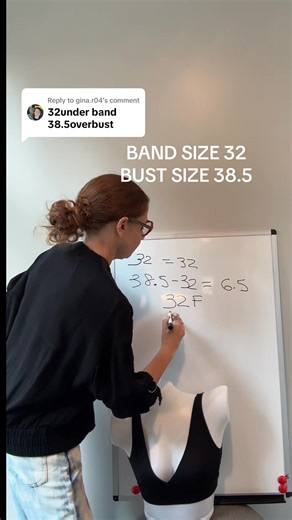 band size 32 / bust size 38.5 what’s your bra size? #askbrabar #brasizinghelp #brasizingbasics | Brabar