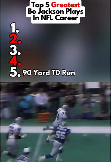 DripSports (@dripfootball) - Top 5 Memorable Bo Jackson Plays In NFL History