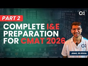 Master I&E – Advanced Concepts & Tricky Questions | Part 2 | CMAT 2026