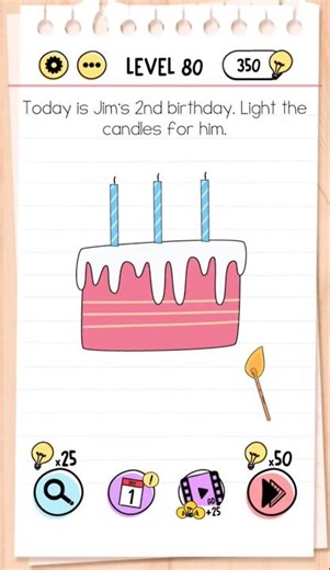 Brain Test Level 80 Walkthrough: How to Win the Battle? ⚔️ #Shorts