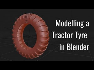 Tips for Modelling a Tractor Tyre in Blender | Hard Surface Modelling | Ferguson Type A