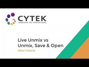 Live Unmixing versus Unmix, Save & Open