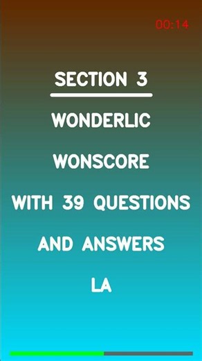 Wonderlic Wonscore with 39 Questions and Answers La Latest