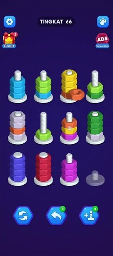 Nut Sort Level #66 #nutsort #gameplay #gameplaynutsort