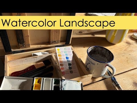 Painting a Landscape with Watercolours