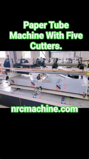 Paper Tube Machine With Five Cutters #machine