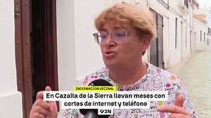 Incomunicados y al límite: vecinos de Cazalla de la Sierra, hartos de los continuos cortes de cobertura e Internet
