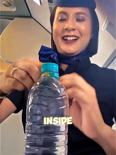 Why Flight Attendants Loosen Bottle Caps ✈️ #shorts #viralvideo
