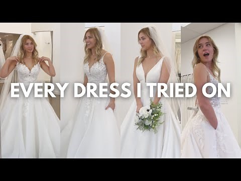WEDDING DRESS TRY-ON | which one would you choose?