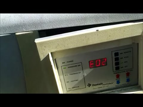 Pentair MiniMax NT Heats Up for a Minute Then Stops, Error Code "E02"