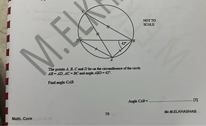 The points A , B , C and D lie on the circumference of the circ... | Filo