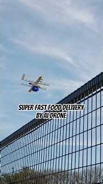 super fast food delivery by drone.