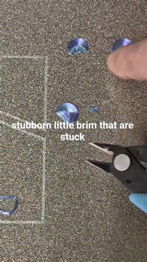 How I removed stubborn 3d print brims off the build plate. #3dprinting
