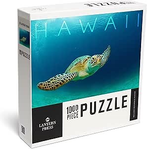 Hawaii, Sea Turtle (1000 Piece Puzzle, Challenging Jigsaw Puzzle for Adults, Made in USA)