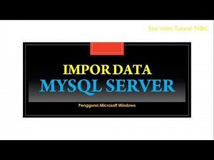 Impor File data format SQL ke MySQL Server (Windows) menggunakan Portable MySQL dan HeidiSQL