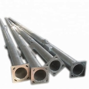 [Hot Item] 8 Meter Height Street Light Pole Galvanized Hexagonal Tapered Steel Pole