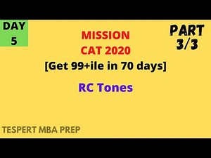 Tones of Passages - Reading Comprehension Video Lecture | Crash Course for XAT - CAT