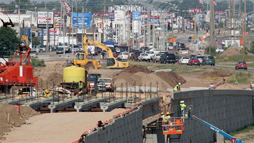 50 years of construction on Kellogg in Wichita