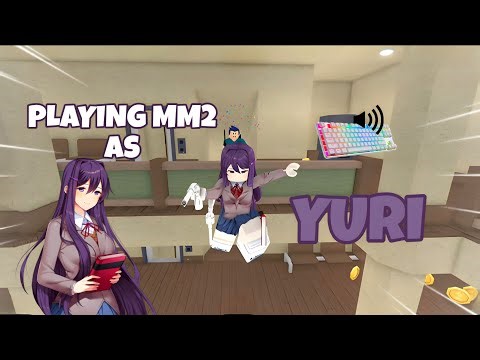 YURI DESTROYS TEAMERS IN MM2 + GAMEPLAY (KEYBOARD ASMR)