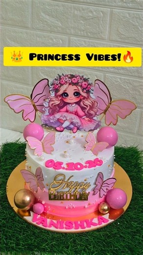 How to make a viral butterfly princess cake! #shorts