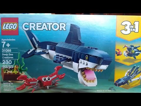 LEGO creador 3 en 1 set 31088 /tiburón.