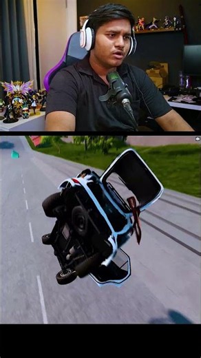 FORTUNER CRASH HO GAI 💀🥵 #tofgamer #gta #freefire #bgmi #technogamerz