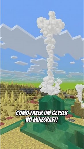 How to make a geyser in Minecraft