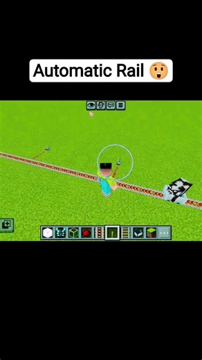 Automatic Rail System with Moving Bucket in Minecraft! #minecraft #minecraftbuild #minecraftbuild