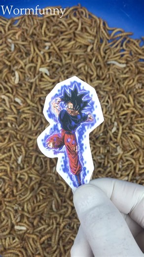 SON GOKU ATTACKS CATERILLAR #caterpillar #dragonball #animals #goku