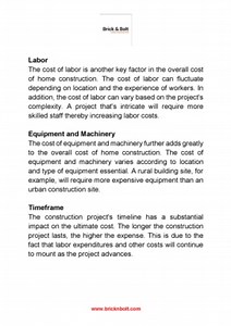 How to Calculate the True Cost of Constructing  a Home  Bricknbolt