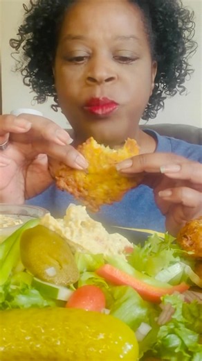 Eating Salted Codfish Cakes 4X Speed | #shorts #delicious #mukbang #codfishcakes