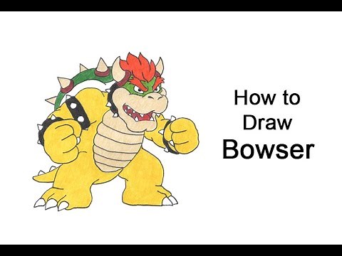 How to Draw Bowser (Full Body)