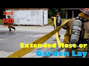 Setting Up an Extended Hoseline or Garden Lay Training Simulation | Virginia Beach Fire Academy
