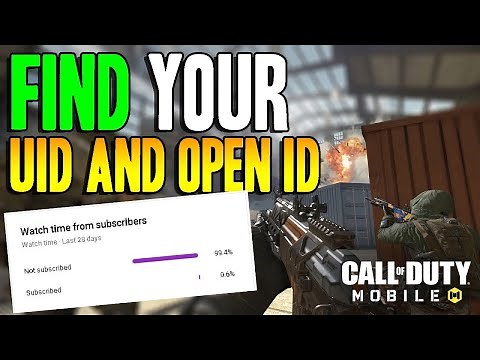 HOW TO FIND UID(USER ID)AND OPEN ID IN COD MOBILE !!! 2021