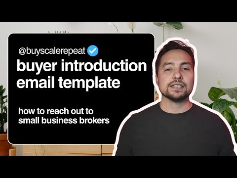 The Buyer Introduction Email: How to Email Small Business Brokers and Get Noticed