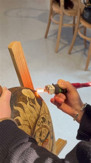 The Birth of a Work of Art #pyrography #woodburning #handwork #pyroart #handmade #zhongkui