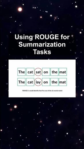 Using ROUGE for Summarization Tasks #ai #artificialintelligence #machinelearning #aiagent Using