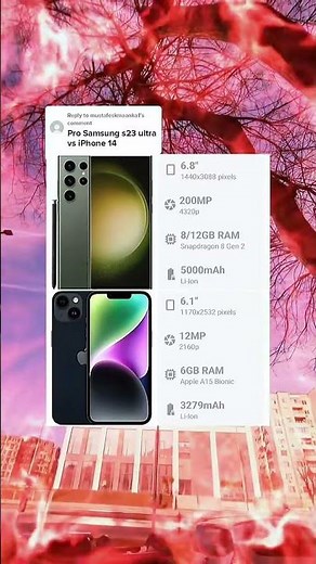 Apple iPhone 14 vs Samsung Galaxy S23 Ultra